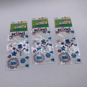 Scunci U Got This Christmas Stickers Snowman Angel Lot of 3‎ Sheet 53589-P